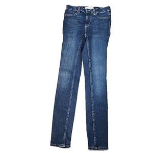 Free People Dark Blue Skinny Jeans